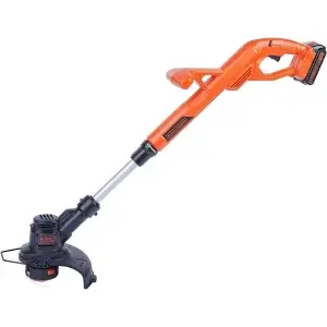Black Decker Aparador de Grama, com Cabeça Giratória, Sem Fio, Ideal para Jardim, Modelo LST201, Bivolt