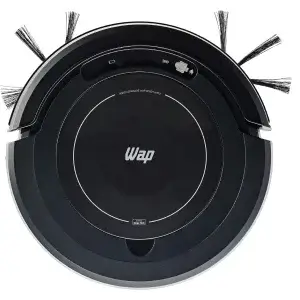 Aspirador de Pó Robô WAP ROBOT W100 Bivolt Automático 3 em 1 Varre Aspira e Passa Pano MOP para Limpeza