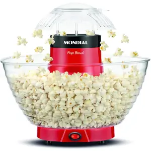 Pipoqueira Pop Bowl, Mondial, Vermelho, 1200W, 110V/220V